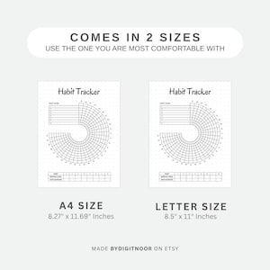 Circle Habit Tracker Printable: Monthly Goal Planner (PDF) image 4