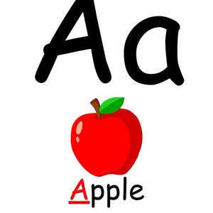 Educational Alphabet Flashcards for Kids | A-Z Printable Cards with Words & Images