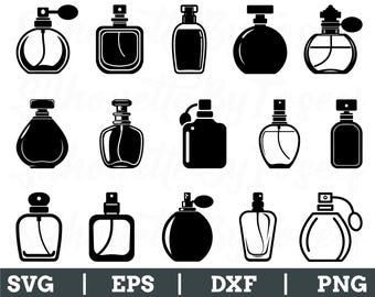 Perfume Bottles Svg, Perfume Bottles Silhouette, Perfume Bottles Cut File, Perfume Bottles Dxf, Png