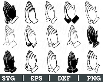 Pyaying Hand Cd R Dxf File Praying Hands SVG PNG DXF - Etsy UK