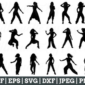Zumba Girls Svg, Zumba Girls Cut File, Zumba Girl Vector, Zumba Girls Dxf, Jpeg, Png