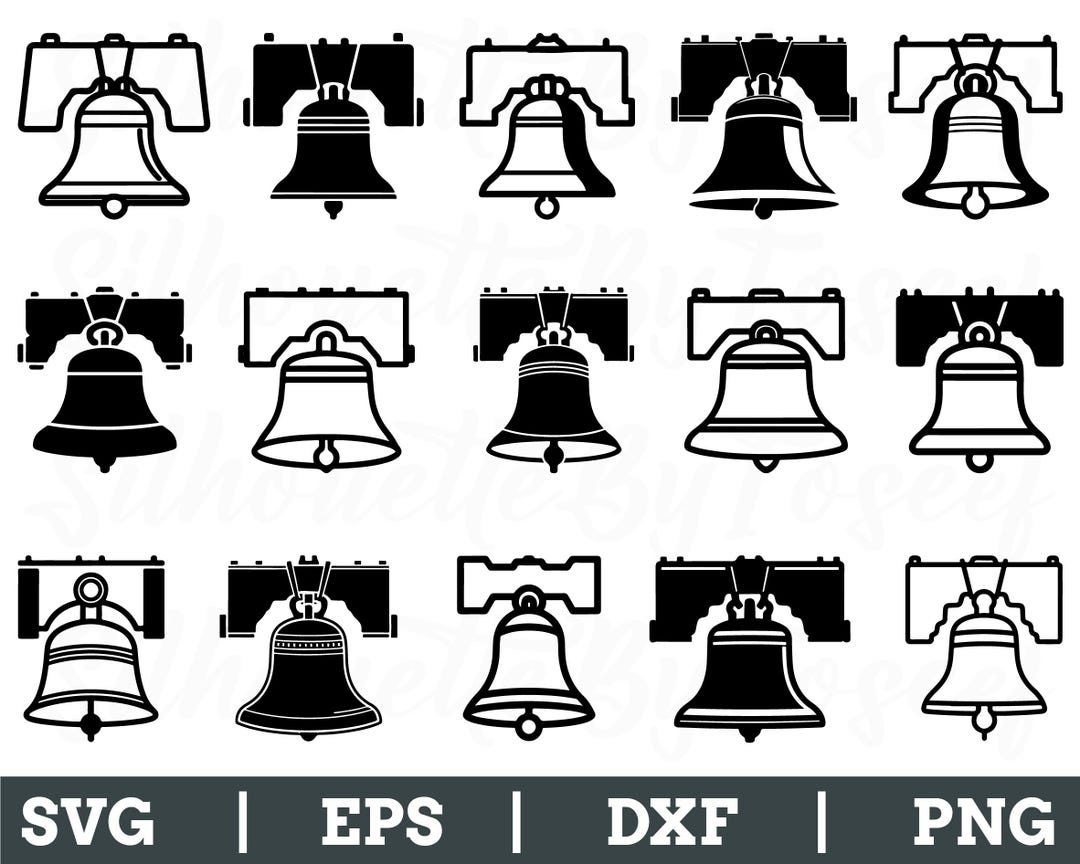 Liberty Bell Svg, Liberty Bell Vector, Liberty Bell Silhouette