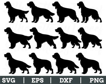 Gordon Setter Dog Svg, Gordon Setter Silhouette, Gordon Setter Vector, Dxf, Png