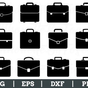 Porte-documents Svg, silhouette d'icônes porte-documents, vecteur de porte-documents, Dxf, Png