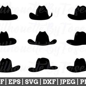 Cowboy hat Svg, Cowboy Hat Cut File, Cowboy Cricut, Cowboy Vector, Jpeg, Png