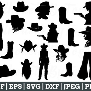 Cowgirl Svg, Cowgirl Cut File, Cowgirl Silhouette, Cowgirl Vector, Jpeg, Png