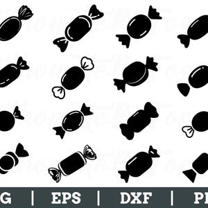 Candy Svg, Candy Silhouette, Candy Cut File, Candy Dxf, Png