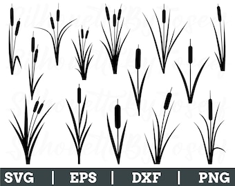 Espadaña SVG, Silueta de espadaña, Vector de espadaña, Archivo de corte de espadaña, DXF, PNG