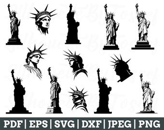 Statue of Liberty Svg, Statue of Liberty Silhouette, Statue of Liberty Vector, Jpeg, Png