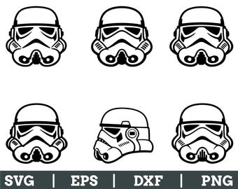 Stormtrooper Kopf zwar, Dxf, Png