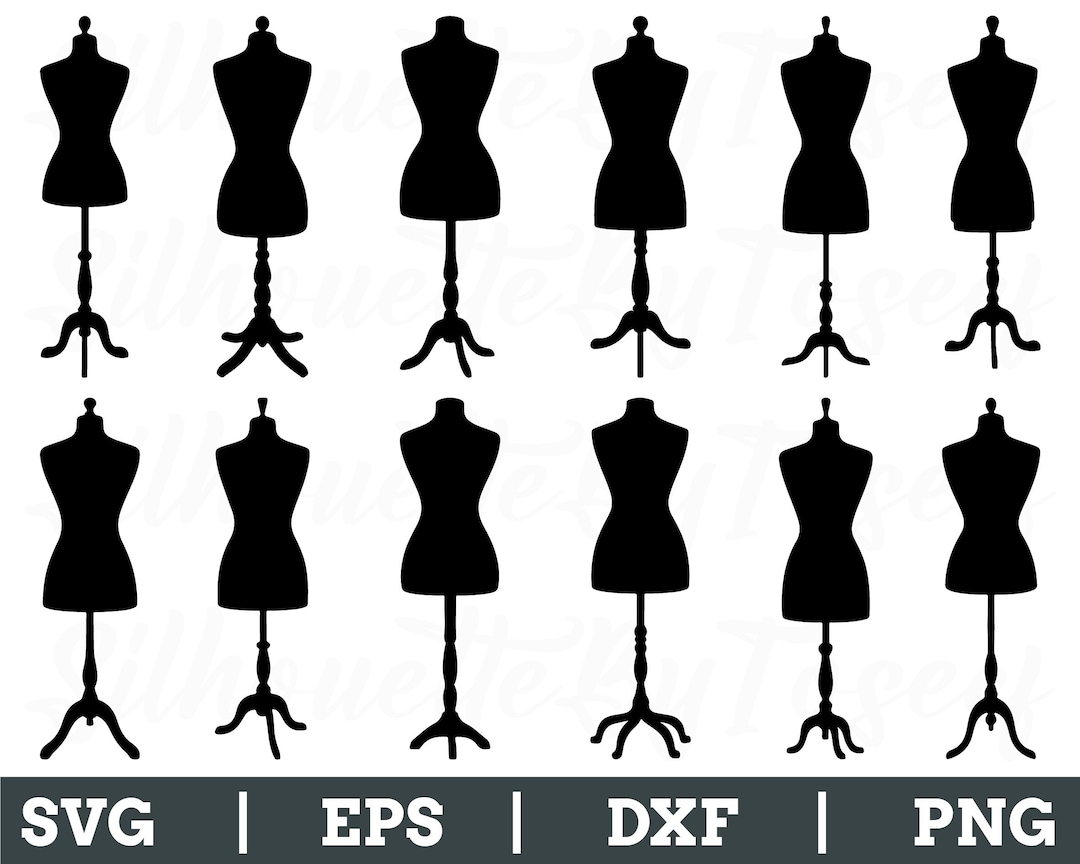 Dress Form Svg, Dress Form Silhouette, Dress Form Vector, Dxf, Png - Etsy