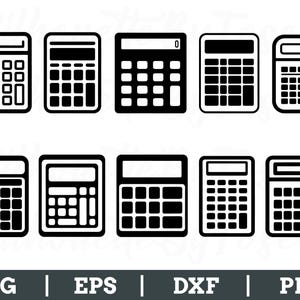 Calculator Svg, Calculator Silhouette, Calculator Vector, Calculator Dxf, Png