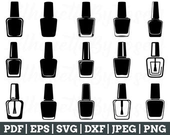 Nail Polish Svg, Nail Polish Vector, Nail Polish Silhouette, Jpeg, Png