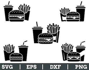 Fast Food Business Icon Svg, Dxf, Png