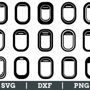Airplane Window Svg, Airplane Window Cut File, Airplane Window Vector, Window Dxf, Png