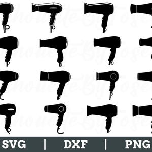 Hair Dryer Svg, Hair Dryer Vector, Hair Dryer Silhouette, Hair Dryer Dxf, Png
