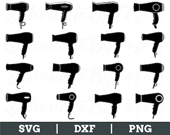 Haartrockner SVG, Haartrockner Vektor, Haartrockner Silhouette, Haartrockner Dxf, Png