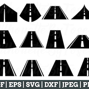 Road Svg, Road Vector, Road Silhouette, Road Cricut, Road Dxf, Jpeg, Png