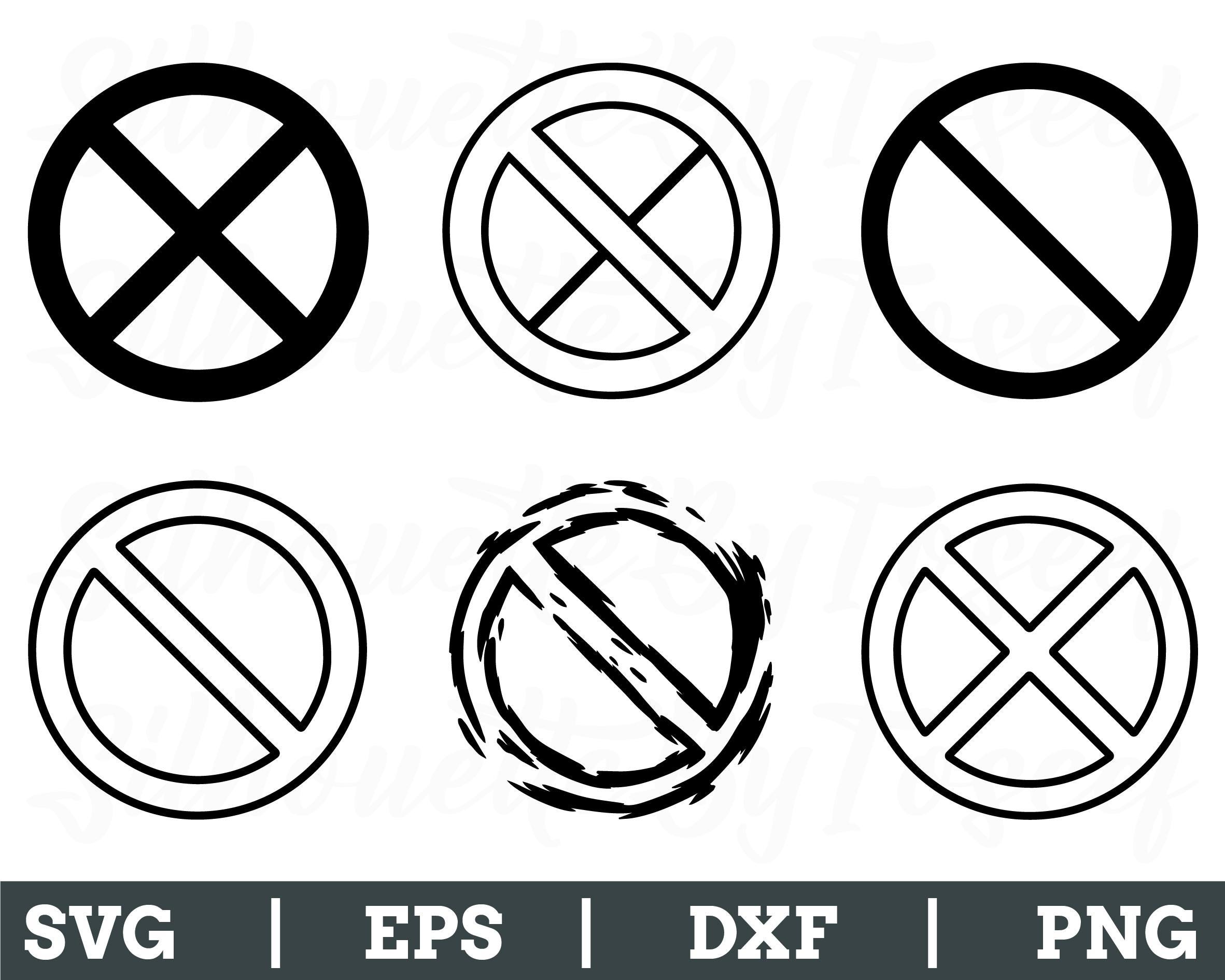 Prohibited Sign Pg Prohibited Sign Svg, Prohibited Symbol Silhouette, Not Allowed, Dxf ...