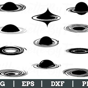 Black Hole Svg, Black Hole Silhouette, Black Hole Vector, Black Hole Dxf, Png