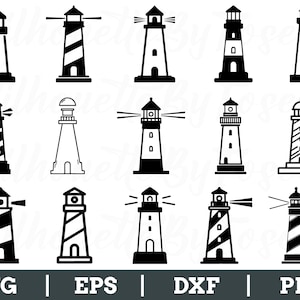 Lighthouse Svg, Lighthouse Vector, Lighthouse Cut File, Lighthouse Dxf, Png