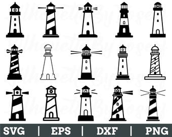 Lighthouse Svg, Lighthouse Vector, Lighthouse Cut File, Lighthouse Dxf, Png