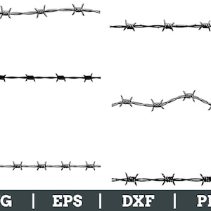Taggtråds-svg, dxf, png
