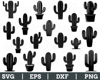 Kaktus svg - Kaktus Clipart - Kaktus Silhouette - Cricut Dateien - Cameo  Dateien svg, dxf, eps, png - Etsy.de