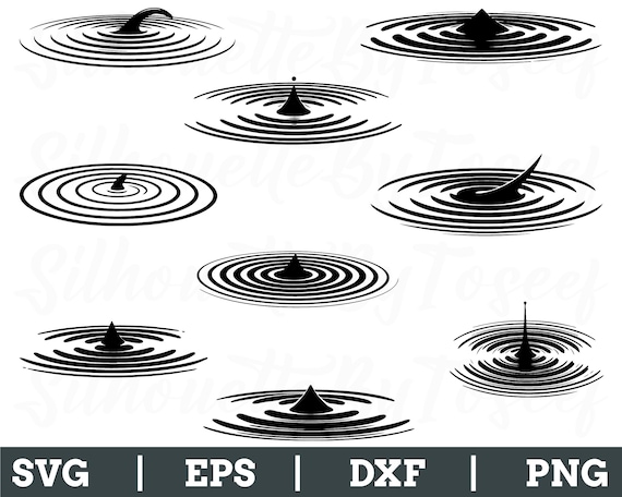 Water Ripple Silhouette Clip Art Vector Water Ripple Images – Browse