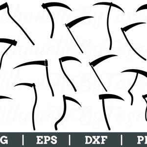 Scythe Svg, Scythe Silhouette, Scythe Vector, Scythe Dxf, Png