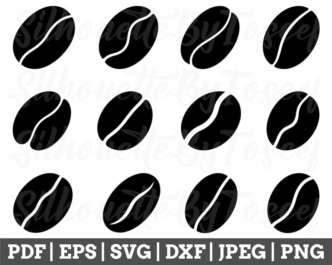 Coffee Beans Svg, Coffee Beans Cut File, Coffee Bean Vector, Coffee ...