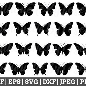 Schmetterlinge zwar, Schmetterling geschnitten Datei, Schmetterling Vektor, Schmetterling Dxf, Jpeg, Png