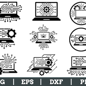 Teknikföretagsikon Svg, Dxf, Png