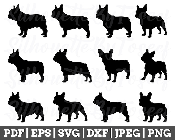フレンチブルドッグ SVG、フレンチブルドッグ カット ファイル