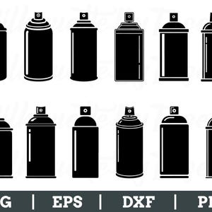 Aerosol Spray Can Svg, Aerosol Spray Can Silhouette, Spray Can Vector, Dxf, Png
