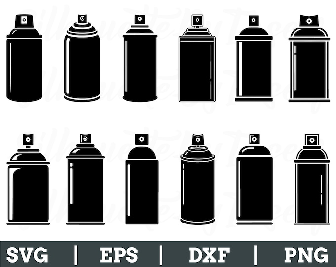 Spray Paint. Svg Png Eps Dxf Cut Files. - Etsy Canada