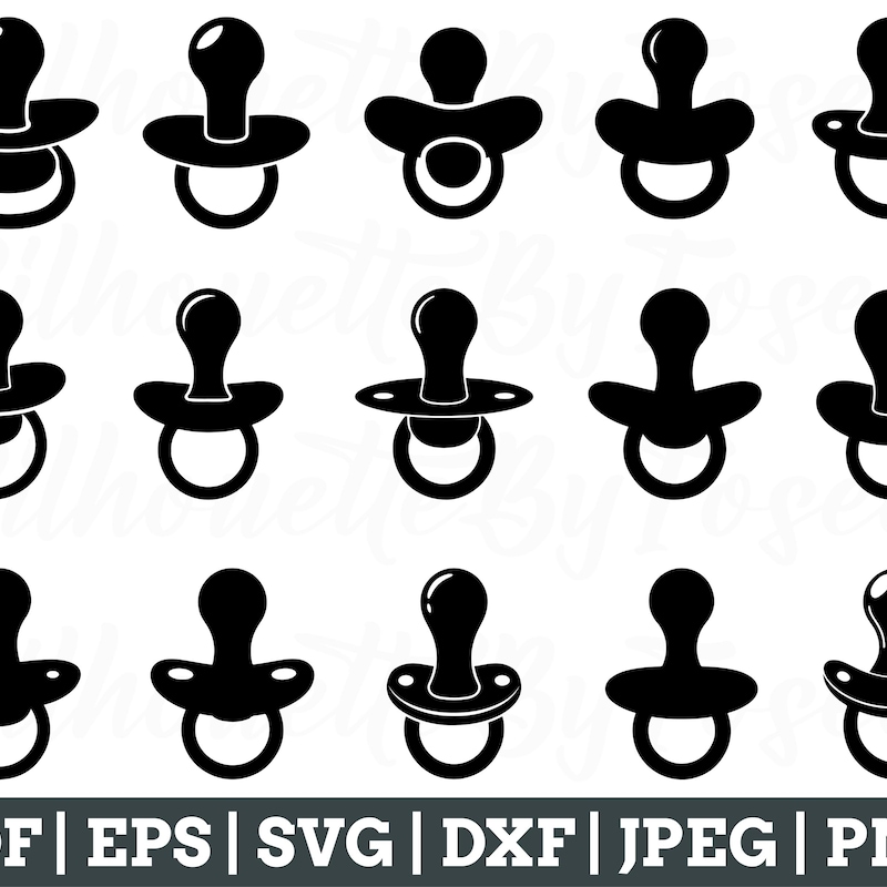 Pink Pacifiersvg Pacifier Clipart Svg - Etsy