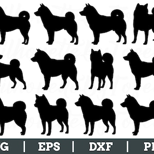 Shiba Inu Svg, Shiba Inu Silhouette, Shiba Inu Vector, Dxf, Png