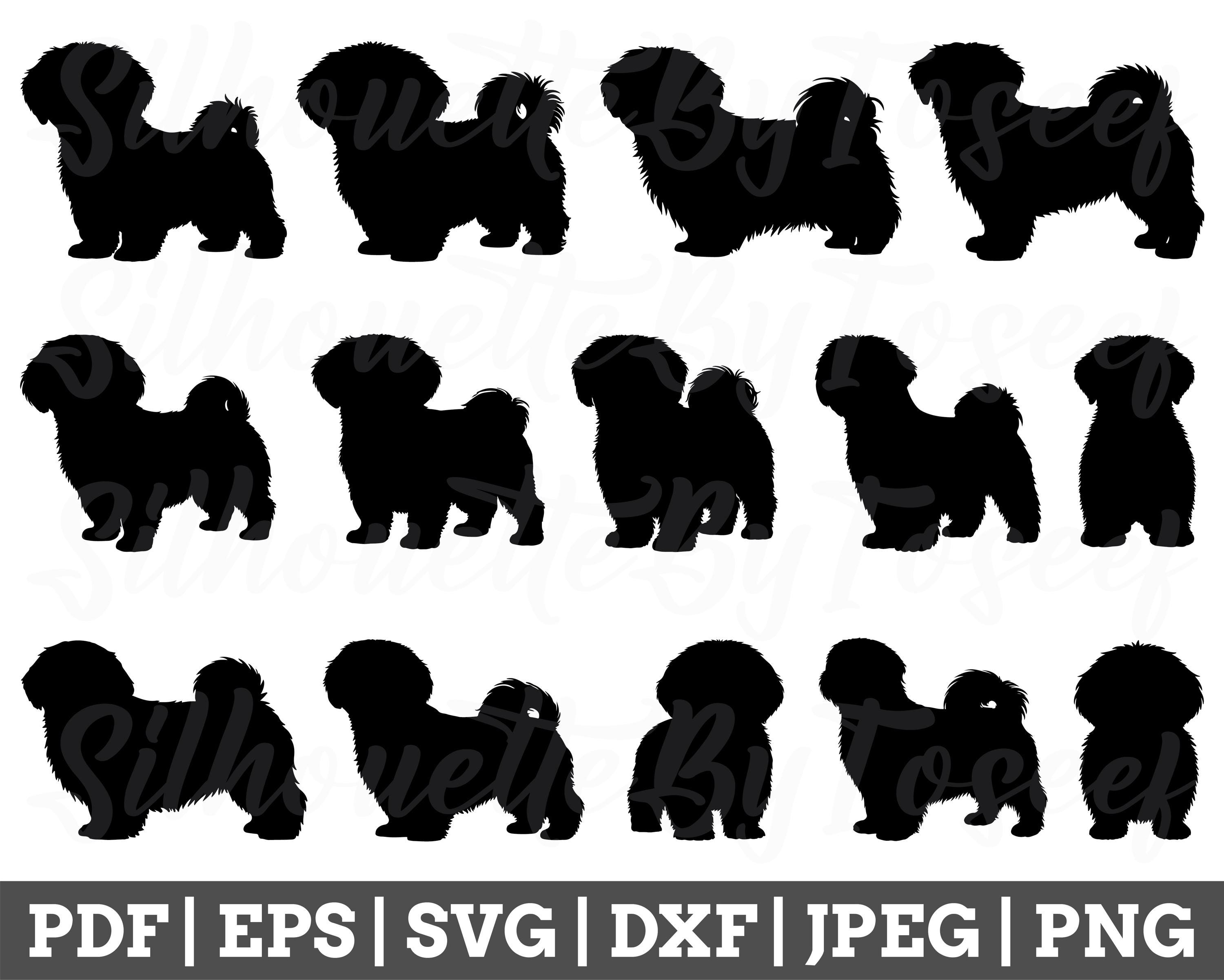 Shih Tzu Dogs Svg, Shih Tzu Cut File, Shih Tzu Dogs Silhouette
