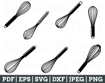 Whisk Svg, Whisk Vector, Whisk Silhouette, Whisk Cricut, Whisk Dxf, Jpeg, Png