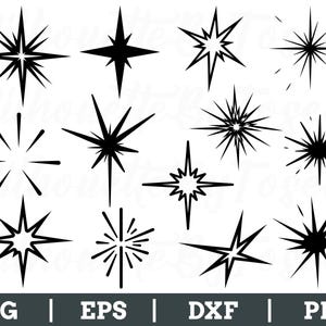 Spark Svg, Spark Silhouette, Spark Icon Vector, Dxf, Png