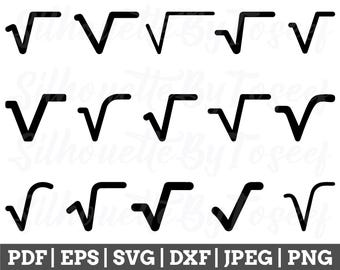 Square Root Svg, Square Root Vector, Math Symbol, Square Root Icon, Jpeg, Png