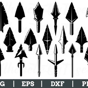 Arrowhead Svg, Arrowhead Silhouette, Arrowhead Cut File, Arrowhead Vector, Dxf, Png