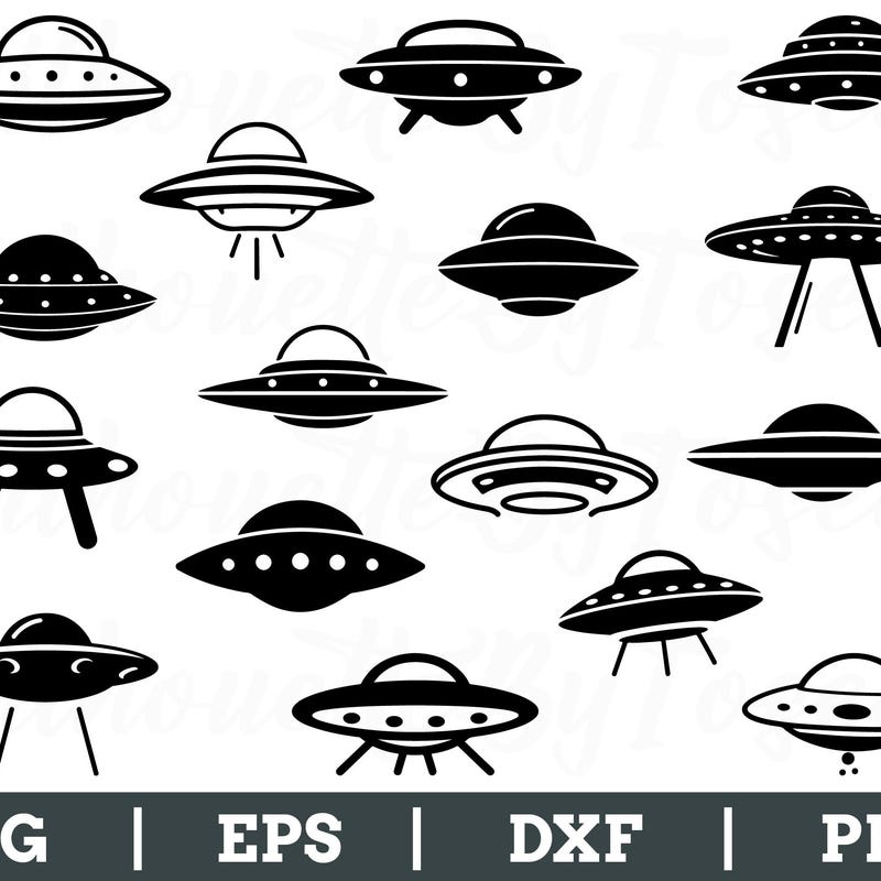 Ufo Black Png - Etsy UK