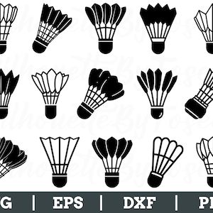 Badminton Shuttle Svg, Shuttle Silhouette, Shuttle Vector, Shuttle Dxf, Png