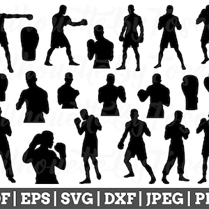 Boxing Svg, Boxing Cut File, Boxing Cricut, Boxing Silhouette, Boxers Vector, Jpeg, Png