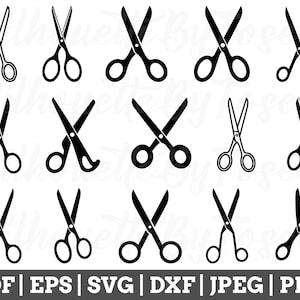 Scissors Svg, Scissors Cut File, Scissors Silhouette, Scissors Vector, Jpeg, Png