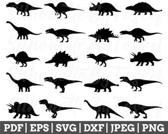 Dinosaur Svg, Dinosaur Silhouette, Dinosaurs Cut File, Dinosaur Cricut, Jpeg, Png