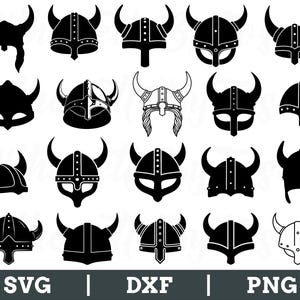 Viking Helmet Svg, Viking Helmet Silhouette, Viking Helmet Vector, Viking Helmet Dxf, Png