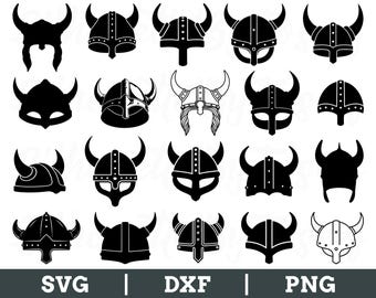 Viking Helmet Svg, Viking Helmet Silhouette, Viking Helmet Vector, Viking Helmet Dxf, Png
